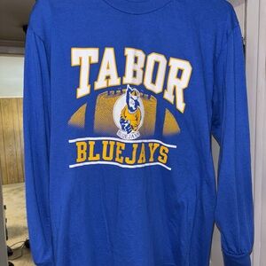 *LIKE NEW* Tabor Bluejays Football Long Sleeve Shirt